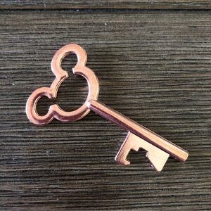 Rose gold Mickey Mouse head bottle opener/ charm/ keychain